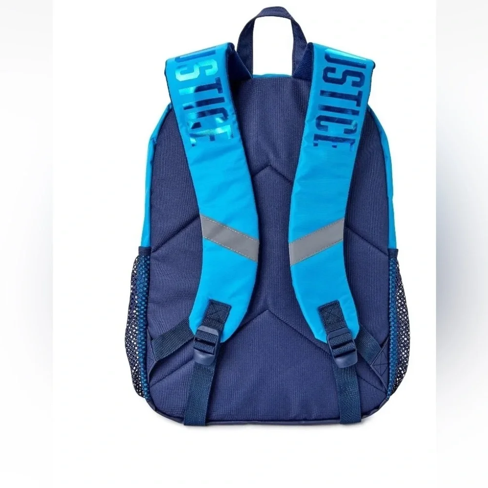 Justice Girl's J-Sport  Blue Sequins Backpack. NEW